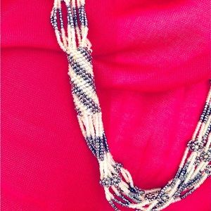 🎁SWAROVSKI/ZULU GLASS BEAD NECKLACE. NEW/VTG. 16”